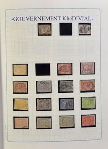 1866/2000 Verzameling in album vanaf eerste missie, veel postfris, toegevoegd: Egyptische kunst op andere landen, zm/m/ntz