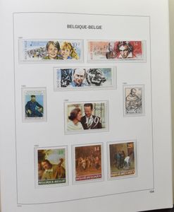 1858/2004 Startverzameling in 6 Davo albums, waarbij reeksen, nominaal, zm/m/ntz