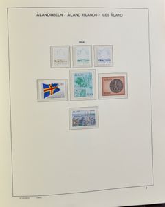 1984/2003 Verzameling incl. boekjes en blokken op Schaubek bladen tot 2001, zm