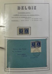 Zeer uitgebreide verzameling (ook **/*), in 2 ringklasseurs, waarbij reeksen, brieven, MK, LP, KT, zm/m/ntz