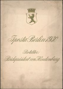 IPOSTA Berlin 1930 - Internationale Postwertzeichen-Ausstellung (Führer durch die Ausstellung); IPOSTA; Hempel & Co.; 1930; gedrukt; ingebonden/gelijmd; Duits; 72pag.; zachte kaft; in redelijke staat; kaft bevat gebruikssporen, maar inhoud nog in goede staat