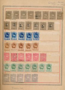 Stadspost verzameling op bladen w.o. Tromso, Tonsberg, Throndjem (ca. 250 zegels), weinig aangeboden, zm/m/ntz