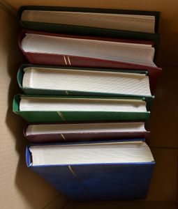 Insteekboeken, 6 lege, witte blz., dikke formaten