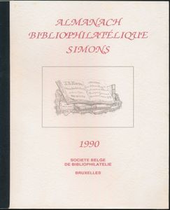Almanach Bibliotélique; Simons; 1990; gedrukt; bindstrip; Frans; 81pag.; zachte kaft; in goede staat