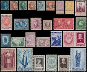 1849/1969 Vrij volledige verzameling in 2 Davo albums, waarbij klassiek gestempeld, n° 37 gestempeld (miniem dun plekje aan de neus), Fijne Baard *, Brede Baard *, Pellens *, Albert I **, Rode Kruis **, Helm *, 221/33 **, Mercier *, Sanatorium **, Grote Orval *, Kruis van Lotharingen **, Ridder **, BL 1/2 **, BL 4 **, BL 27/28 **, jaren ' 50 **, zm/m/ntz