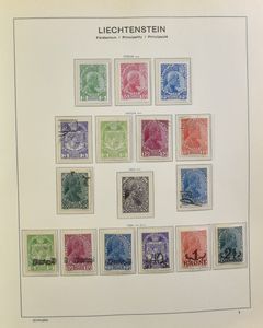 1912/1995 Verzameling in 2 albums, vanaf 1° emissie met veel dubbels, groot aantal zegels en blokken, zm