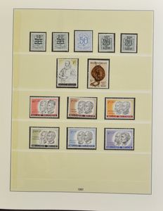 1961/2009 Verzameling in 7 Lindner Falzlos (bladen t.e.m. 2011), niet helemaal volledig, zm
