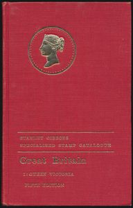 Stanley Gibbons (Groot-Brittannië) in 4 delen, jaren 1977/1981; gedrukt; ingebonden/gelijmd; Engels; harde kaft; in redelijke staat