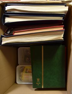 Samenstelling diverse landen in 8 boeken en 3 doosjes, waarbij veel Duitsland, zm/m/ntz