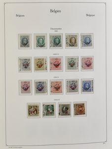 1870/2005 Samenstelling in Leuchtturm album, w.o. Pellens **, dienst ** + gestempeld, TX, SP, preo's, zm/m/ntz