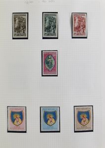 1852/1980 Verzameling in album vanaf Kerkenstaat met o.a. zichtkaart 1933 naar Kemmel (B), zm