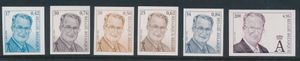 2000/2001, n° 2902, 2963, 2980/83, Albert II ongetand, zm (OBP €292)