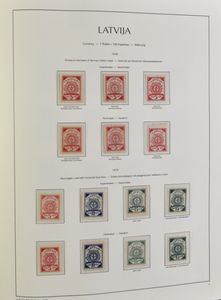 1918/1940 Mooie verzameling in ringband met veel betere reeksen (getand en ongetand), 2 poststukken, zm/m (Hoge cataloguswaarde)