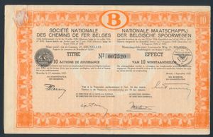 1900/1960 Lot of vintage stocks, including 8 from Congo, the Odessa tramway, the Athens tramways, Porto Gas, SNCB, etc., f