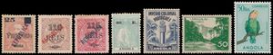 Angola, 1911/1974, mooie verzameling in ringband vanaf Republica-opdrukken met veel betere zegels w.o. Mundifil n° 116 (*), 171 (*), 172 (*) met certificaat, 1938 Colonias **, 1948/49 Colonias, 1951 vogels ** (Mundifil €730), zm
