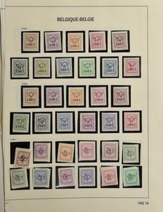 1932/1985 Samenstelling in 2 insteekboeken, w.o. betere reeksen jaren '50 **, preo's, dienst, KP, BL 30 **, zm/m