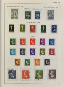 1939/1970 Verzameling in album gewone zegels, dus zonder blokken en 