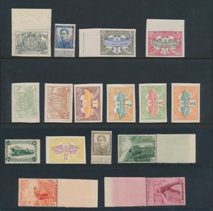 1882/1942 Kleine samenstelling ongestempelde zegels, w.o. ongetande, zm/m/ntz