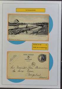 1863/1997 Geschiedenis van België op zelfgemaakte bladen, met zegels, vellen, ZK, brieven, zm/m