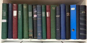 Tussen 1949 en 2007, restant van verzamelingen en stocks in 58 albums en of insteekboeken (w.o. 1 doosje), overgrote meerderheid tussen 1960 en 1990, waarbij veel postfris, zm/m/ntz