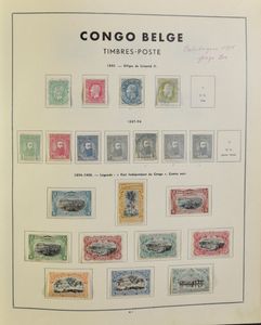 Belgian Congo + Ruanda Urundi, nice collection in album, with 