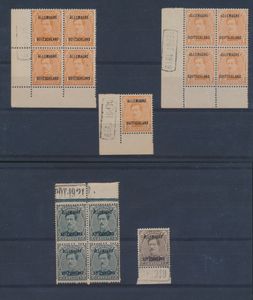 1919/1920 Samenstelling, alle met randinscripties, zm/m