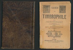 Vade- Mecum du Timbrophile; Jules Regnault; Bernardin-Béchet & Fils; gedrukt; Frans; 24pag.; zachte kaft; in slechte staat; rug van boekje is losgekomen, voorzichtig te bezichtigen