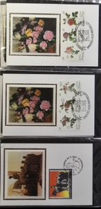 1972/2004 Verzameling speciale stempels op kaartjes met afbeelding in zijde, in 10 albums of mappen (Sony stamp), in 2 dozen, zm
