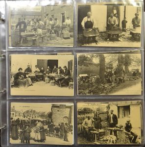Repro's diverse landen in 4 ZK klasseurs (1070 stuks)