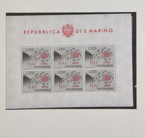 1954/1994 Meelopers + CEPT, samenstelling zegels, blokken, kleinbogen in 4 ringbanden, zm