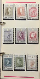 1962/1998 Verzameling nominaal in postfolders in 12 ringmapjes, zm