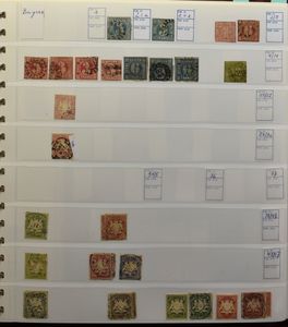 Bayern, Reich, bezetting, Saar, Danzig, Berlijn, Zones, DDR, verzameling en samenstelling in 6 albums, zm/m/ntz