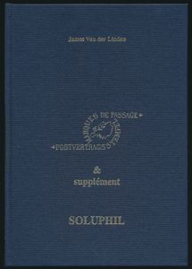 Marques de passage, postvertragstempel + supplément; James van der Linden; 1993; gedrukt; ingebonden/gelijmd; Frans; 336pag.; harde kaft; in zeer goede staat