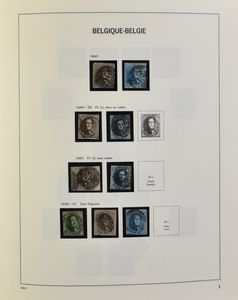 1849/1957 Startverzameling in Davo album, w.o. klassiek, reeksen, BL 31 **, SP, BZ, TX, zm/m/ntz
