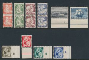 1930/1934 Kleine samenstelling, R 86/89 in paren, 267/68, 270/73, zm (NVPH €355)