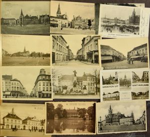 Sint-Niklaas, diverse zichten, oude kaarten (78 stuks)