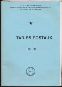 Tarifs postaux 1987/1997; E. & M. Deneumostier; Collection 
