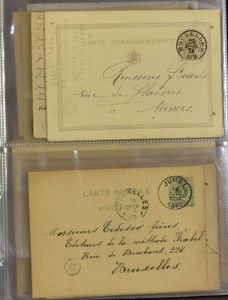 1874/1940 Verzameling 71 brieven of PWST, w.o. met publicitaire opdrukken, zm/m