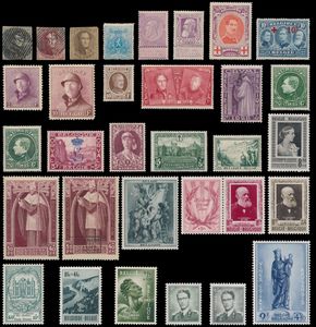 1849/1980 Verzameling in Lindner albums, w.o. klassiek gestempeld/*/(*), fijne baard 