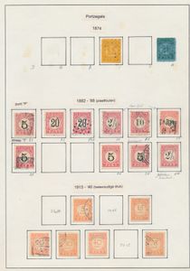 Strafport en dienst, 1874/1946, verzameling op albumbladen gespecialiseerd, zm/m (Hoge cataloguswaarde)