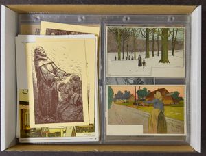 Small collection, including Ost, Our Father, illustrators, etc., friends of A. Lynen (+120 items)