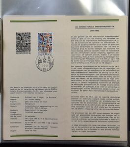 1849/1990, 11 albums + losse bladen restanten, overgrote meerderheid gestempeld, m/ntz