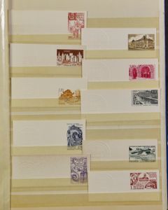 Controle Impression de timbres postes, ongetand met kleurproeven, épreuve des timbres, zm