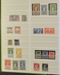 1852/1980 Verzameling in insteekboek met groot aantal betere zegels, goed na te zien op roest (!), zm/m/ntz