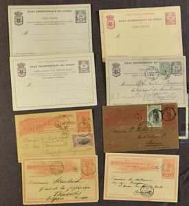 1892/1920 Lot of 21 unused postal stationery items, including overprints and additional postage, vf/to be checked