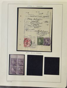 Uitgebreide verzameling, zegels, brieven, HK, plaatnummers, curiositeiten, randinscripties, zm/m