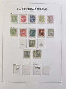 1886/1919 Fairly complete collection from the Congo and Ruanda-Urundi, including 1 Davo album featuring No. 5, overprinted Mols, Red Cross, message blocks, etc., plus Katanga, South Kasai, Burundi, vf/f/to be checked