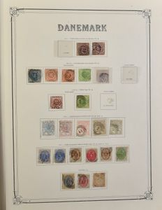 1852/1949 Verzameling Zweden, Denemarken en Noorwegen in oud Yvert album, waarbij veel beter materiaal, overwegend gestempeld, zm/m (Hoge cataloguswaarde)