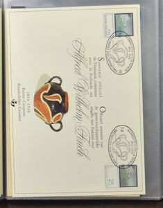 Uitzoeklot, waarbij FDC's, brieven, nominaal, HK, zwart-wit velletjes, NA, blokken, postfolders, in 2 dozen, zm/m/ntz