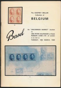 The Godfrey Mellor collection of Belgium; Robson Lowe; 1969; gedruckt; geheftet; Englisch/Französisch; 68 Seiten; Softcover; in recht gutem Zustand